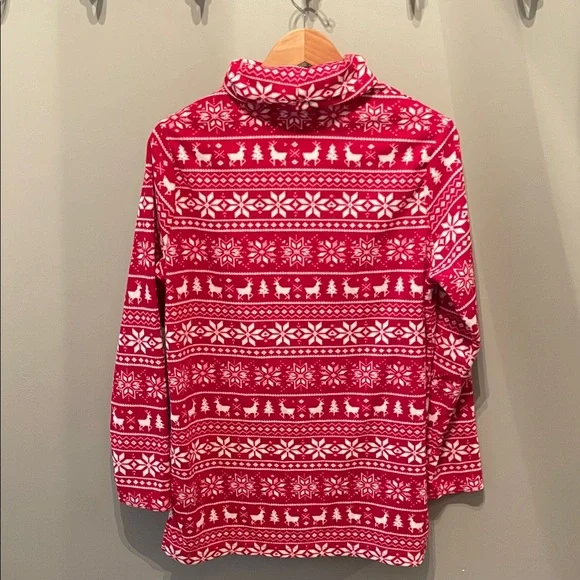 Lands' End Holiday Fleece Womens Tunic Size M - Picture 5 of 7